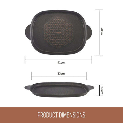Per Salute Nonstick Induction Hot Plate 33x26cm