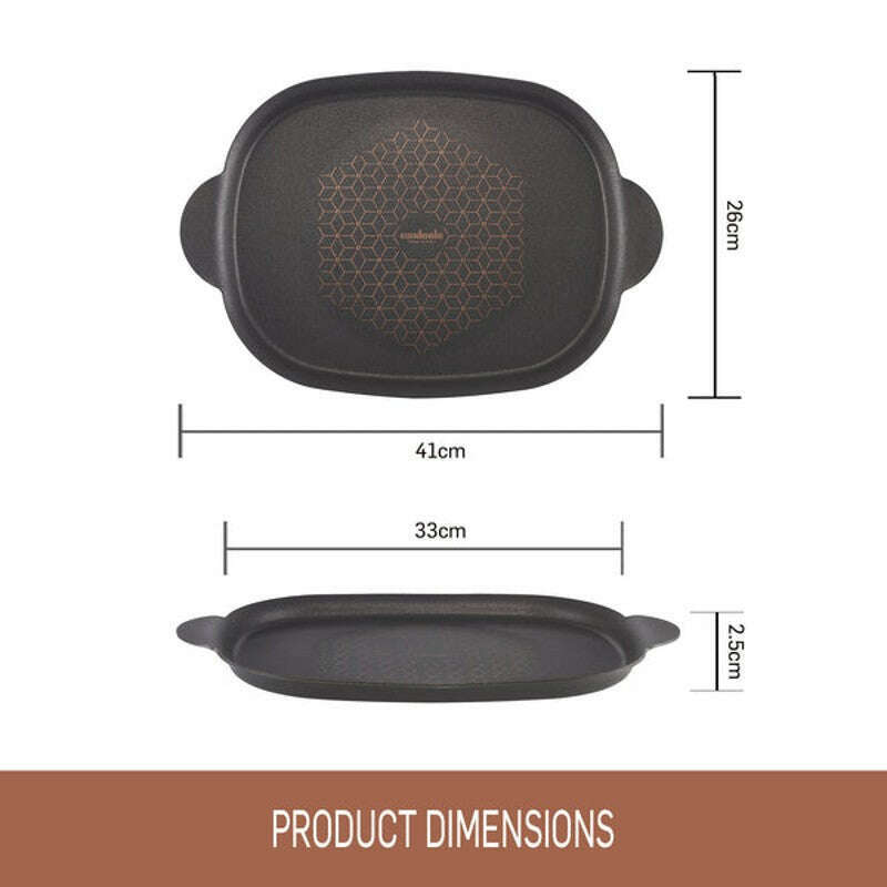 Per Salute Nonstick Induction Hot Plate 33x26cm