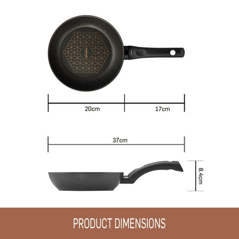 Per Salute Nonstick Induction Open French Skillet 20cm