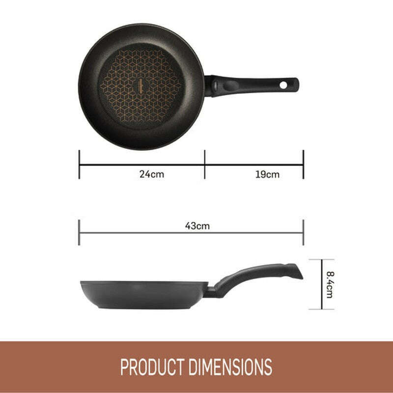 Per Salute Nonstick Induction Open French Skillet 24cm