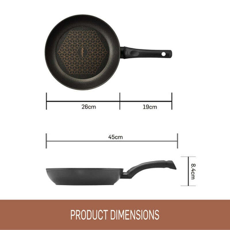 Per Salute Nonstick Induction Open French Skillet 26cm