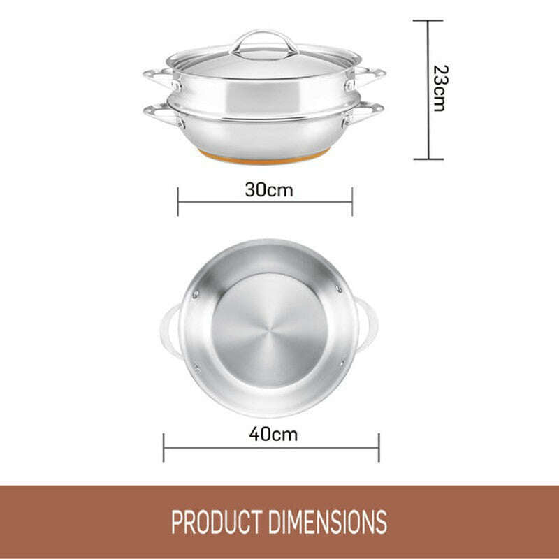 Per Vita Stainless Steel Covered Multicooker 30cm/4.7L