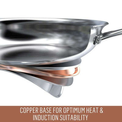 Per Vita Stainless Steel Covered Stockpot 24cm/9L