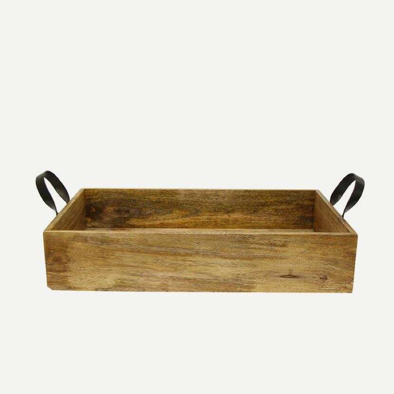 Ploughmans Rectangle Tray Iron Handles