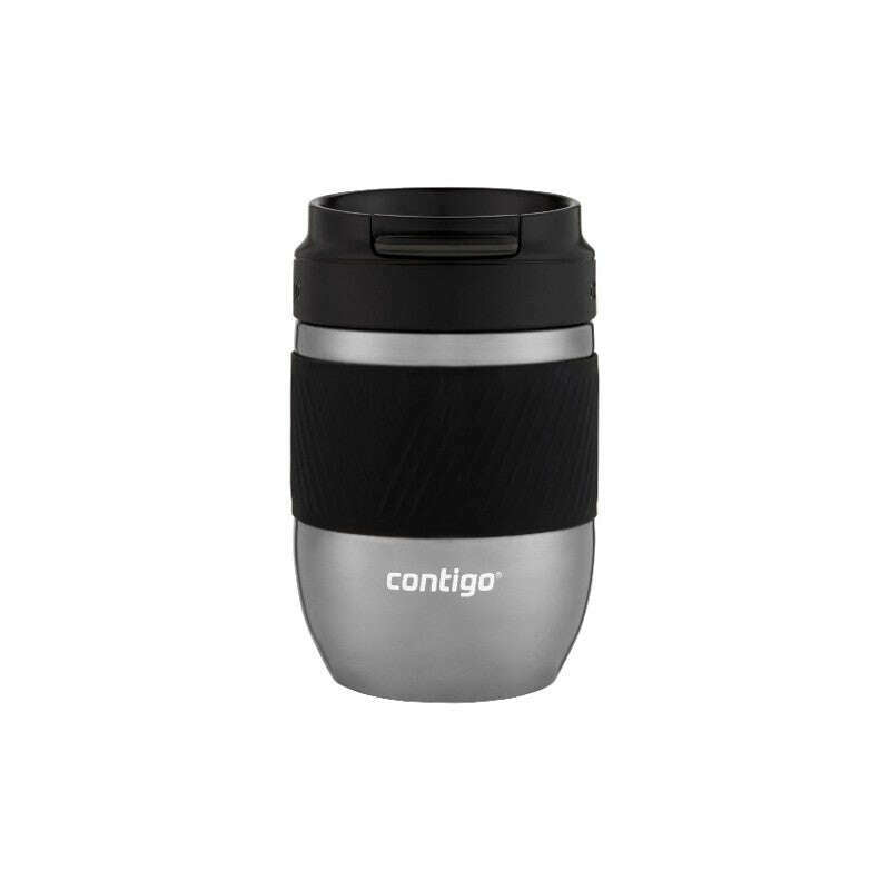Pug Mug Snapseal 295ml Black & Stainless Steel