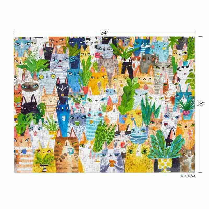Puzzle Cat Plant Exchange 500 Pce