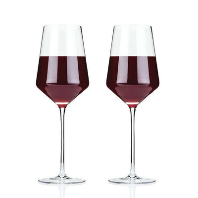 Raye Crystal Bordeaux Glasses Set of 2