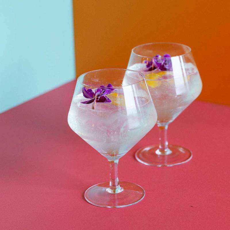 Raye Angled Crystal Gin & Tonic Glasses