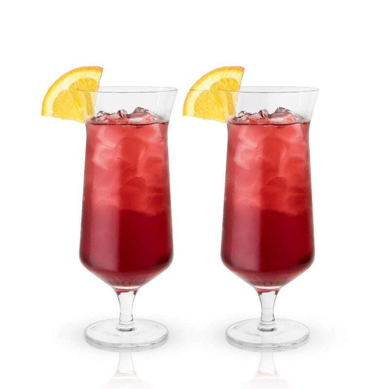 Raye Angled Hurricane Glasses Set of 2