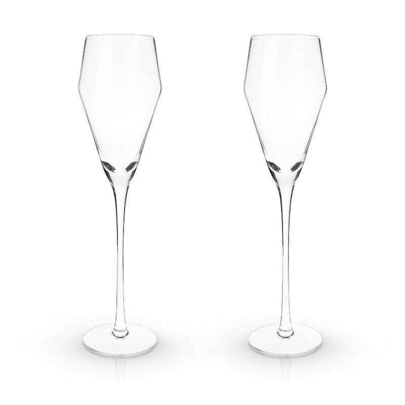 Raye Angled Prosecco Glasses Set of 2