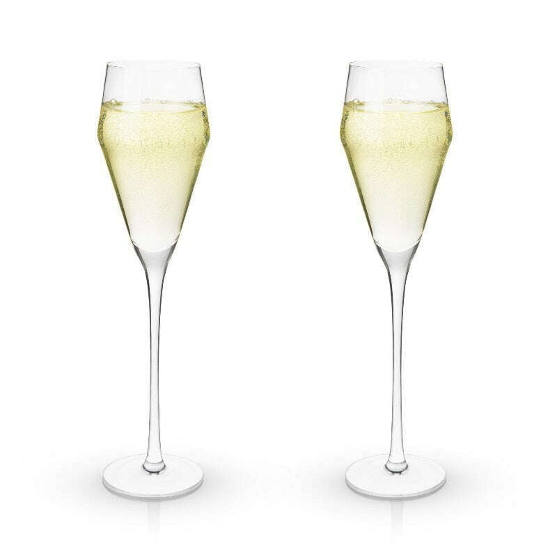 Raye Angled Prosecco Glasses Set of 2