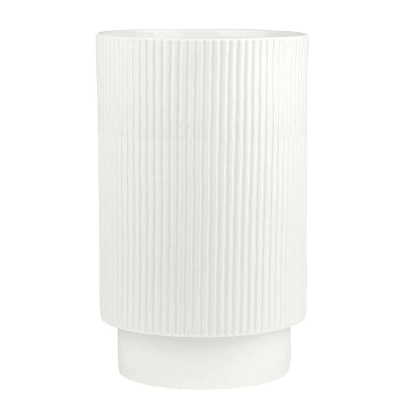 Ribbed Porcelain Vase Large