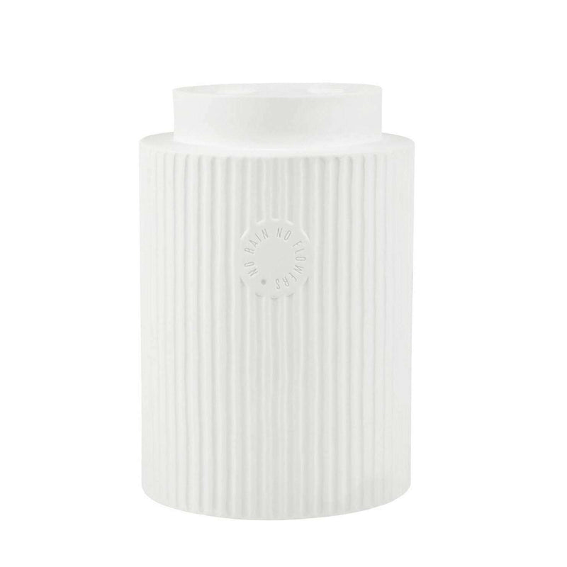 Ribbed Porcelain Vase Medium