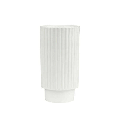 Ribbed Porcelain Vase Small