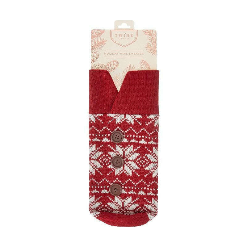 Rustic Holiday Woollen Wine Sweater