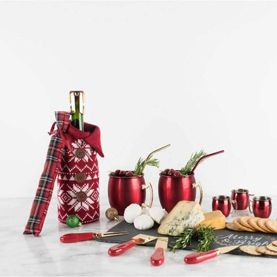 Rustic Holiday Woollen Wine Sweater