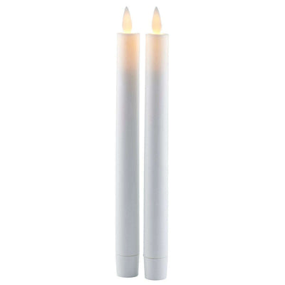 Sara Tall Rechargeable LED Candle Set Of 2 White