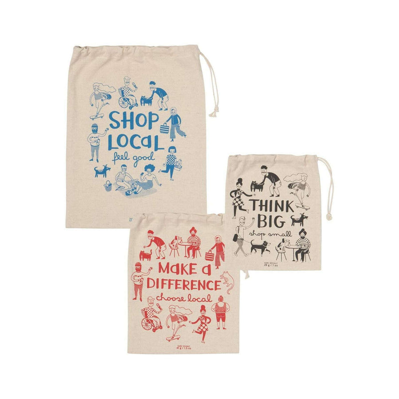 Shop Local Set of 3 Produce Bags