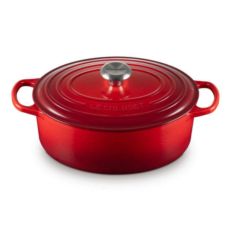 Signature Oval Casserole Cerise