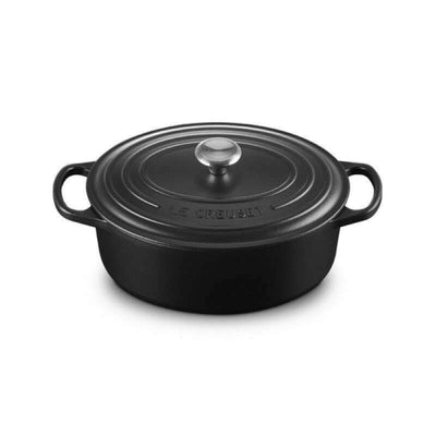 Signature Oval Casserole Satin Black