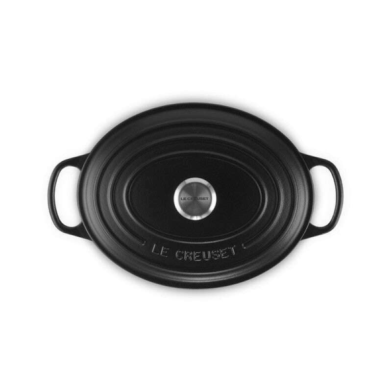Signature Oval Casserole Satin Black