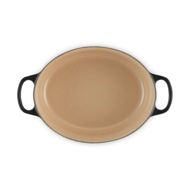 Signature Oval Casserole Satin Black