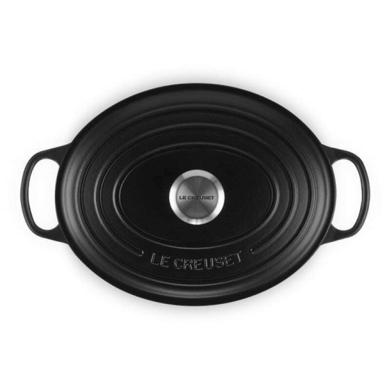 Signature Oval Casserole Satin Black