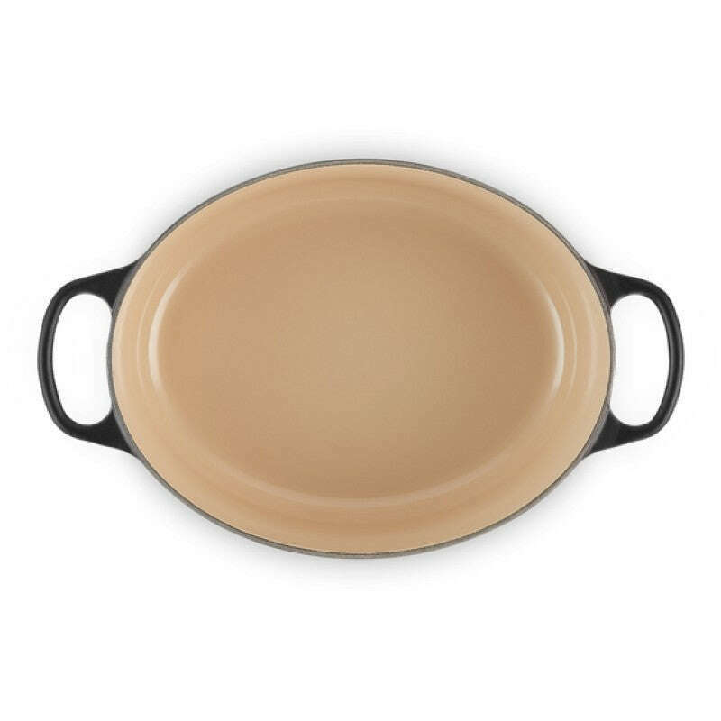 Signature Oval Casserole Satin Black