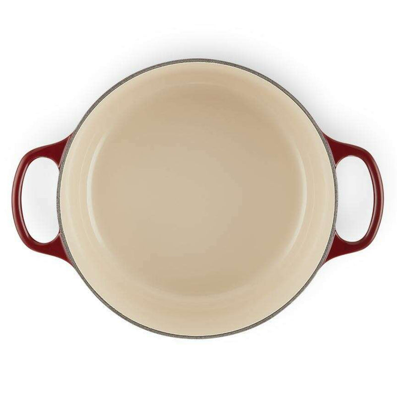 Signature Round Casserole Garnet with Gold Knob