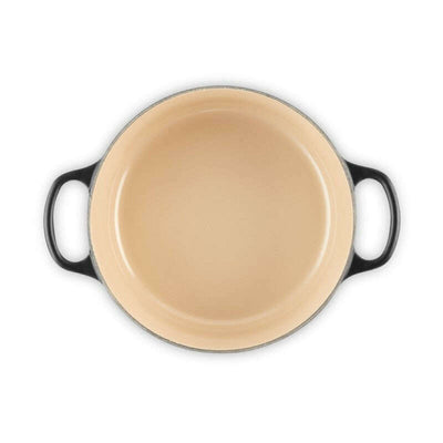Signature Round Casserole Satin Black