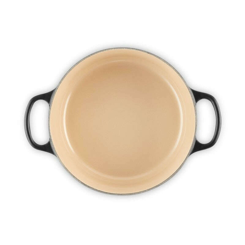 Signature Round Casserole Satin Black