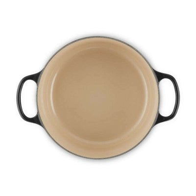 Signature Round Casserole Satin Black