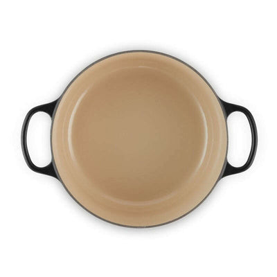 Signature Round Casserole Satin Black