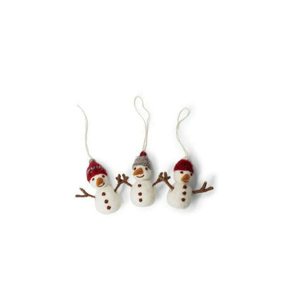 Snowmen With Hat Set Of 3