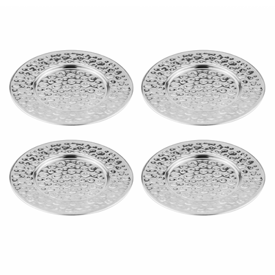 Spencer Hammered Coaster Set Silver