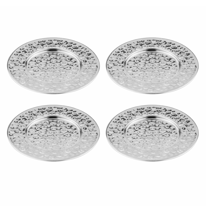 Spencer Hammered Coaster Set Silver