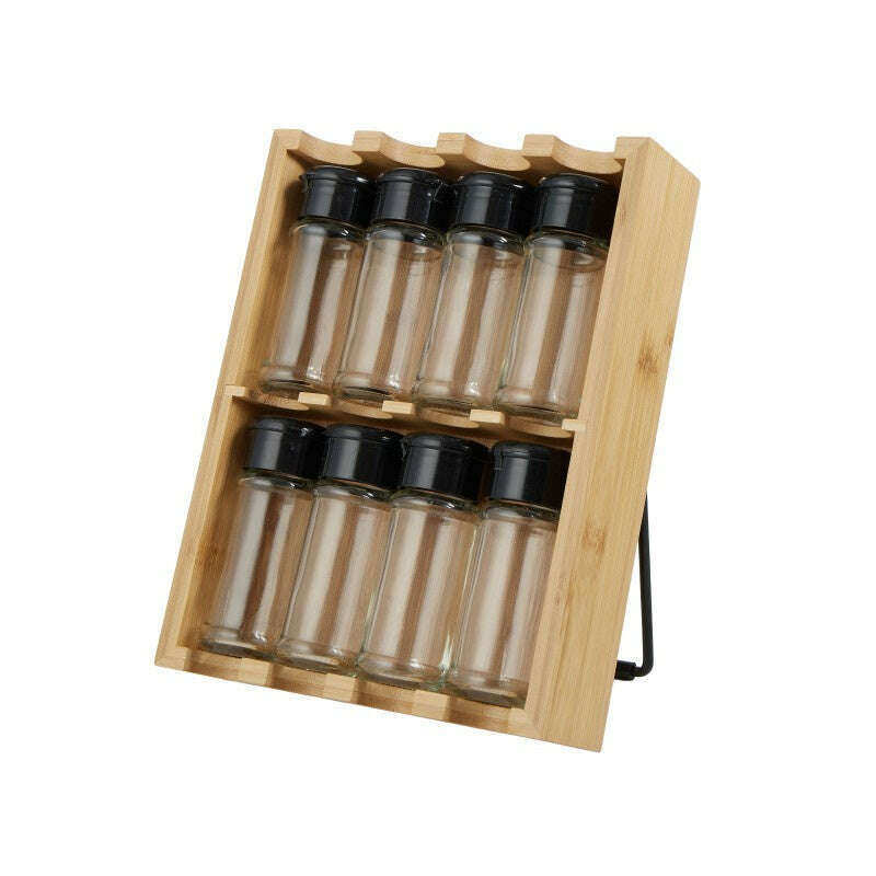 Spice Holder 8 Canister Set Natural