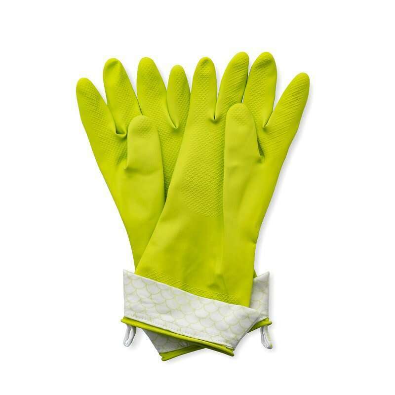 Splash Patrol Natural Latex Gloves Green Large