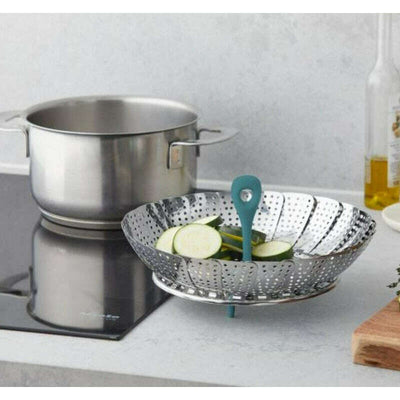 Steaming Basket Silver & Green