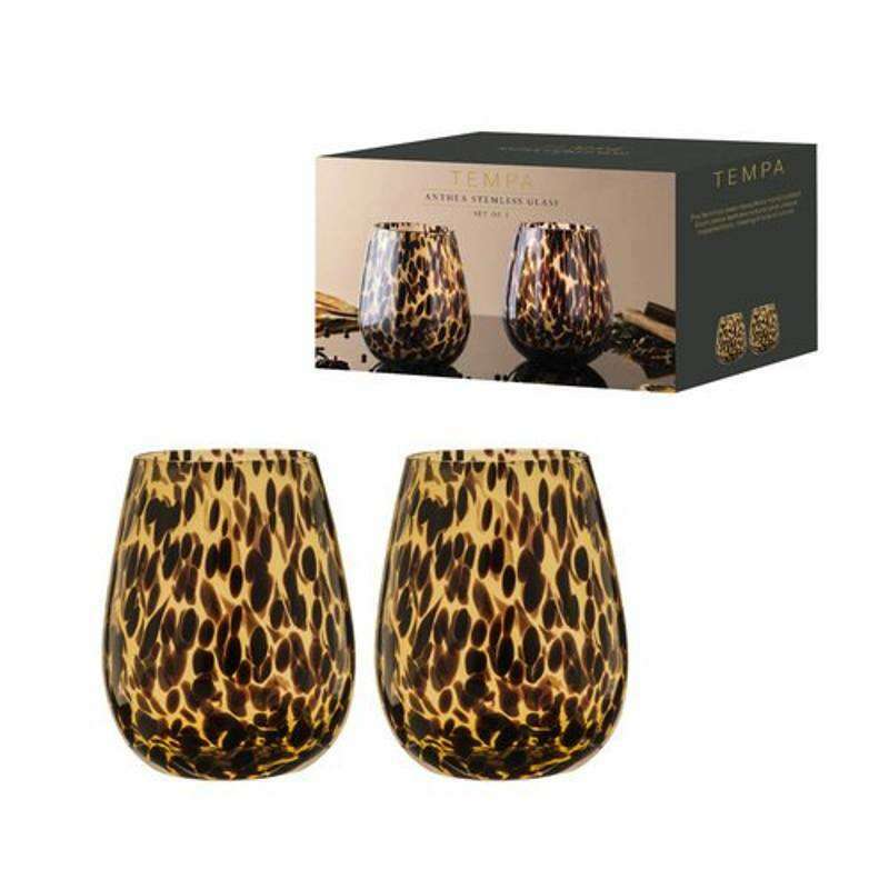 Stemless Glass 2 Pack Anthea