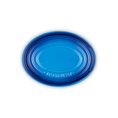 Stoneware Oval Spoon Rest Azure Blue