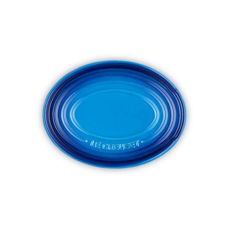 Stoneware Oval Spoon Rest Azure Blue