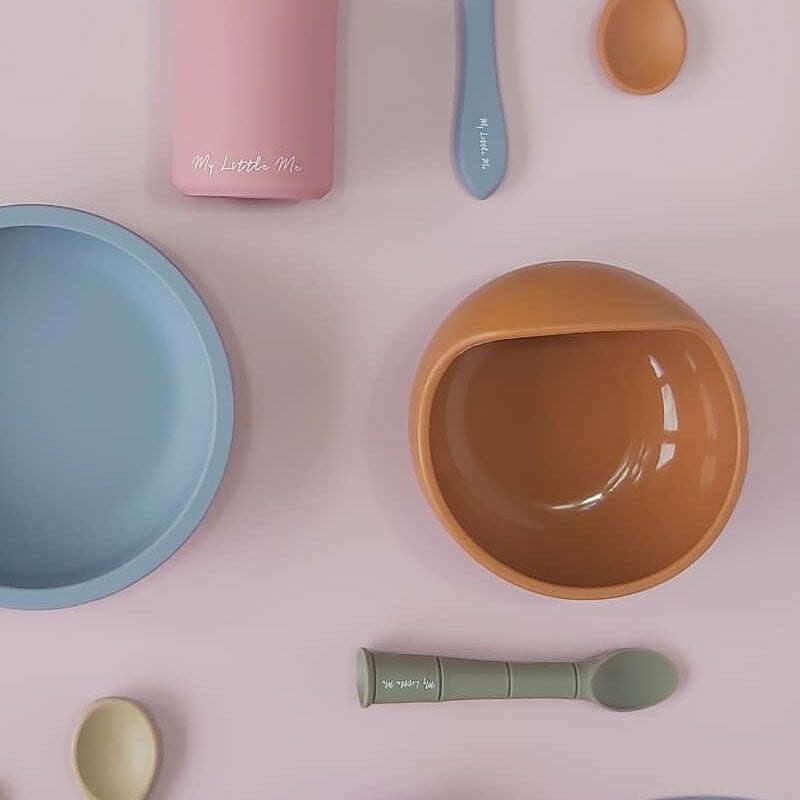 Suction Bowl & Spoon Clay