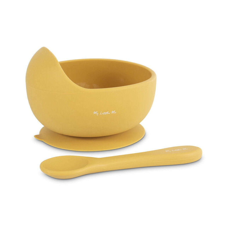 Suction Bowl & Spoon Mustard