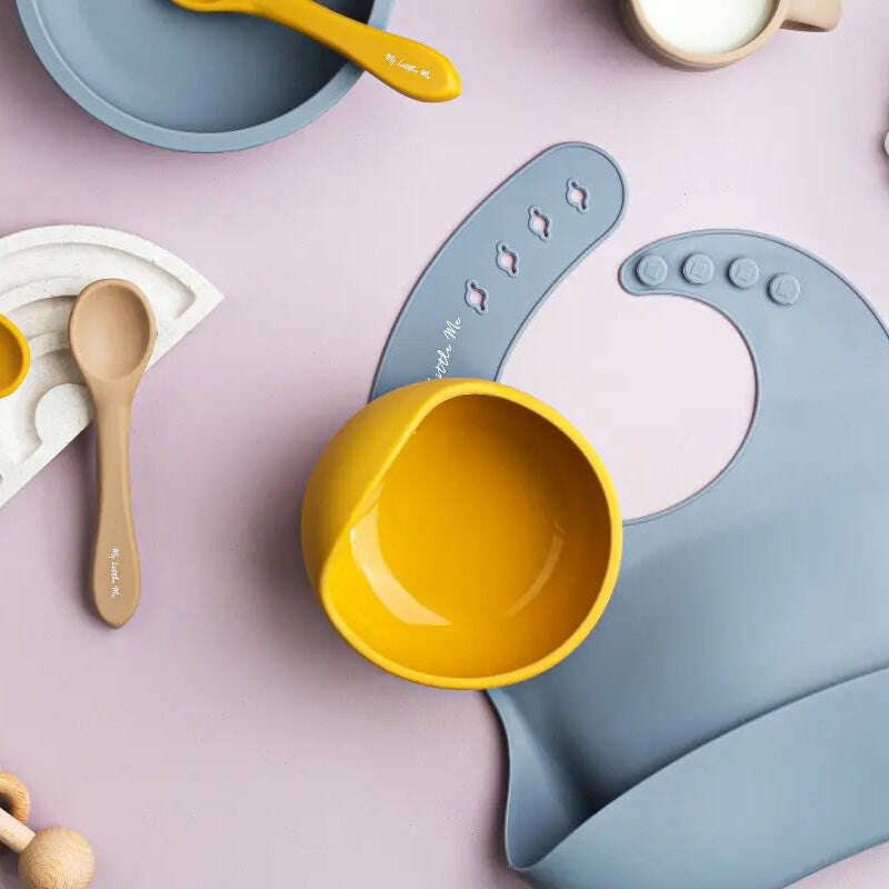 Suction Bowl & Spoon Mustard