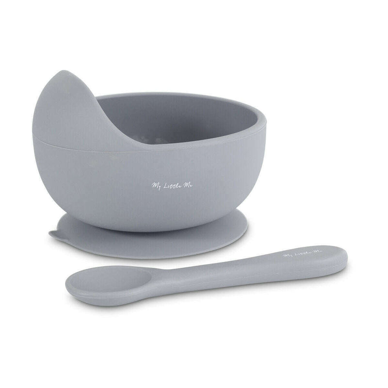 Suction Bowl & Spoon Winter Sky