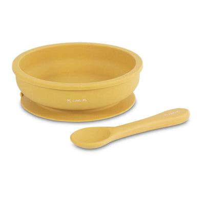 Suction Plate & Spoon Mustard