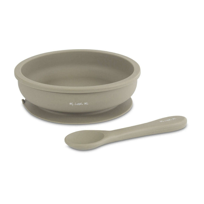 Suction Plate & Spoon Sage