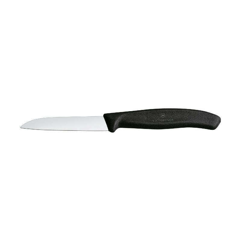 Swiss Classic Paring Knife 8cm Straight Edge Black