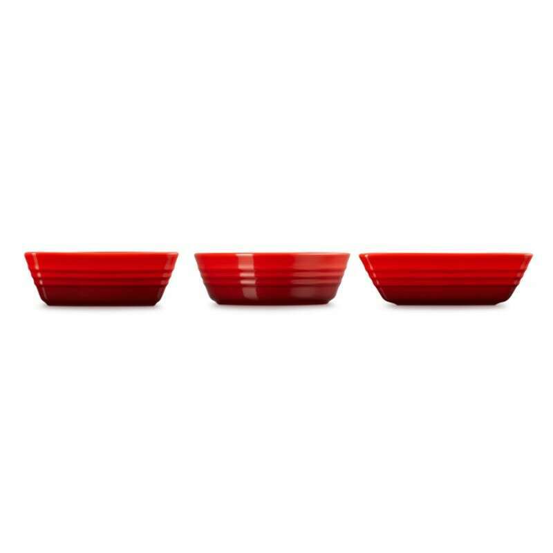 Tapas Dishes Set of 3 Cerise